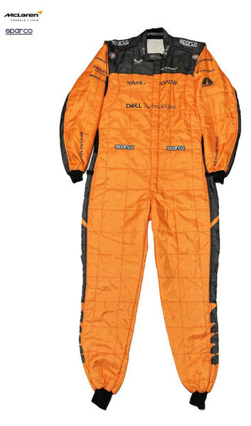 マクラーレン・メルセデス 2022年 支給品 NOMEX レーシングスーツ 未使用 非売品 sparco製 ノリス リカルド F1 ガルフ