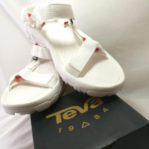 B02324-13☆新品 TEVA テバメンズ ハリケーン M HURRICANE XLT M スポーツサンダル サイズ9 約27cm 4156/F27015L ホワイト×レッドの画像2