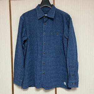 BANKS JOURNAL INDIGO WEAVE LS SHIRT 日本製 長袖シャツ made in japan