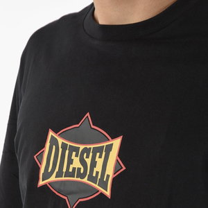 XL/【匿名発送】新品 DIESEL ディーゼル グラフィック ロゴ Tシャツ JUST-C13 メンズ レディース ブランド カットソー ブラック