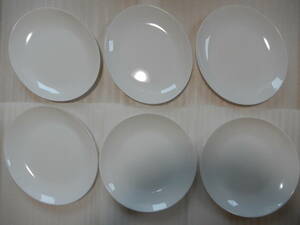 ヤマザキ Yamazaki 山崎製パン皿 (楕円 約25*21cm 4枚,丸 約23cm 2枚) 計6枚