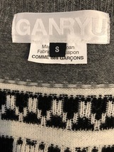 メンズ GANRYU ガンリュウ カーディガン ニット セーター S 北欧 COMME des GARCONS ギャルソン ブラック 44 46 M 長袖 白 黒 グレー_画像4