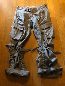  мужской THE TWELVE The tu L b брюки-карго 44 S серый Matsumoto .ato Tornado Mart 1 46 m брюки Denim низ стиль 