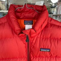 古着 Patagonia パタゴニア ダウンベスト オレンジ Lサイズ アメカジ アウトドア ゴールデンサイズ 84630F4_画像4