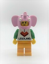 即決　新品　未使用　レゴ　LEGO　ミニフィグ　ミニフィギュア　エレファント　ゾウの被り物の男の子　ピンクのゾウ_画像1