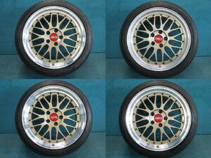 即納OK『正規品 鍛造 BBS LM LM114 LM115 ゴールド 18インチ 8.5J +38 9.5J +38 225/45R18』クラウン アスリート カムリ マークX フーガ