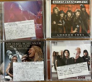 LIVE【未使用】Michael Schenker/UFO/Scorpions ４種6CD【unused/deadstock】