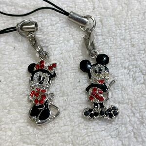 Kirakira rhinestone Disney Mickey & minnie strap 