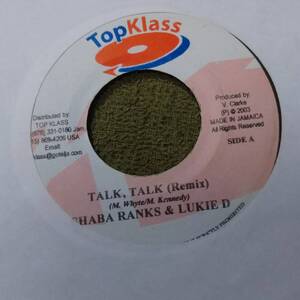 Heavy Jugglin Track Talk Talk Single 2枚Set from Top Klass Lukie D Shabba Ranks