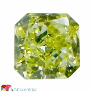 FANCY YELLOW GREEN 0.142ct SQ/RT2345/CGL