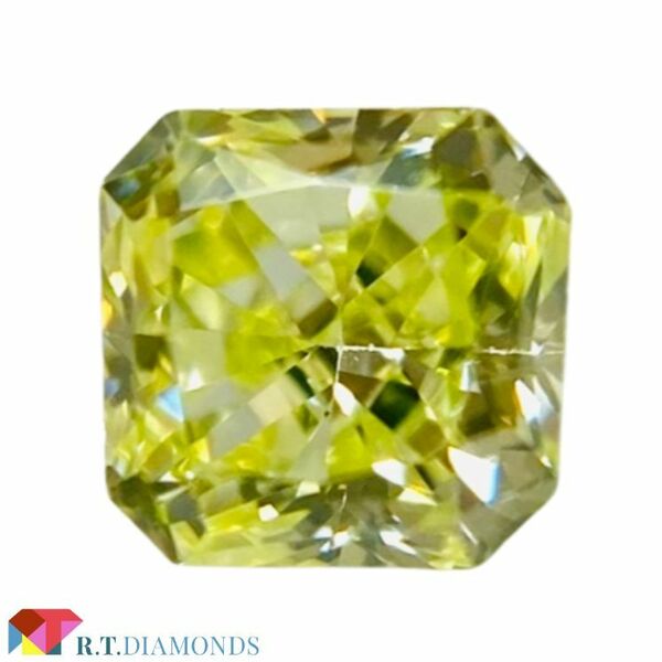 FANCY YELLOW GREEN 0.115ct SQ/RT2331/CGL