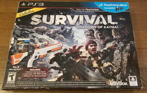 PS3 Cabela's Survival Shadows of Katmai set Top Shot Elite gun controller attaching soft game PlayStation 3 overseas edition used 