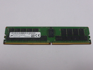 メモリ サーバーパソコン用 1.20V Micron DDR4-2666V(PC4-21300V) ECC Registered 32GB 起動確認済です MTA36ASF4G72PZ-2G6D1QG