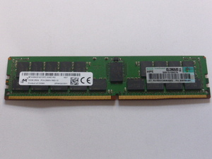 メモリ サーバーパソコン用 1.20V Micron DDR4-2666V(PC4-21300V) ECC Registered 32GB 起動確認済です MTA36ASF4G72PZ-2G6E1RG