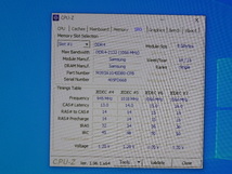 メモリ サーバーパソコン用 1.20V Samsung PC4-17000P(DDR4-2133P) ECC Registered 8GBx4枚 合計32GB 起動確認済です M393A1G40DB0-CPB0Q③_画像6
