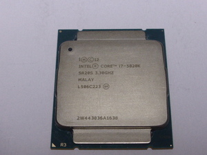 INTEL CPU Core i7 5820K 6コア12スレッド 3.30GHZ SR20S FCLGA2011-3 CPUのみ 起動確認済です