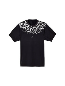 adidas by kolor ls hybrid Adidas bai color TEE leopard print Leopard cut and sewn shirt T-shirt crew neck Short sleeve 