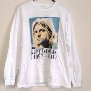 カートコバーン 追悼長袖Tシャツ ロンT KURT COBAIN ニルバーナNIRVANA