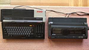 SONY MSX2 HB-F1XDmk2 本体 + SONY HBT-F1(プリンタ)現状品