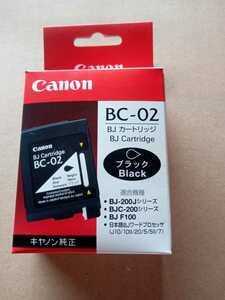 新品未開封◇Canon キャノン BJカートリッジ BC-02 ブラック 適合機種 BJ-220JⅡ シリーズなど 　送料２2０円～