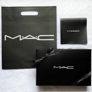 MAC ギフト ボックス Ｌ ショッパー 特大 ショップ袋 コスメ プレゼント 箱 小物入れ メイクボックス