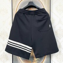 定番EU製＆定価7万◆UABONI*Paris*上下セット*ユアボニ◆高級 薄手 オシャレ スウェット 半袖Tシャツ ショートパンツ 春夏 スポーツ XL/50_画像7