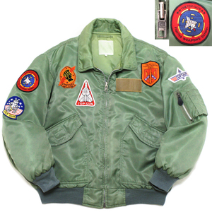 貴重♪ 90's ビンテージ US.ARMY CWU-45/P 豪華TOP GUN カスタム☆ フライト ジャケット! 大戦 avirex 米軍 alpha トップガン ma1 g1 80s