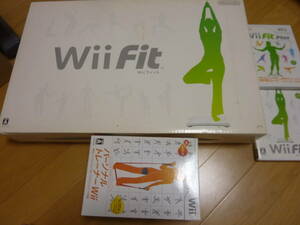 バランスボード ニンテンドー Wiiフィット バランスWiiボード + ソフト3本 Wii Fit , Wii Fit Plus , Wii パーソナルトレーナー　フィット