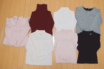 【120cm】秋冬 女の子 子供服 30枚 セット まとめて アウター入り/長袖Tシャツ 長ズボン トレーナー パジャマ キッズ 福袋 ブランド多数_画像4