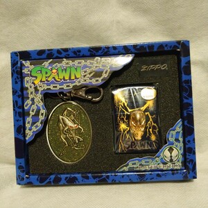 新品未使用 限定 ZIPPO SPAWN スポーン FIRST LIMITED EDITION 1997年 ブルー×ゴールド ジッポー オイルライター