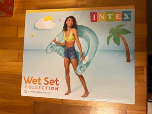 INTEX(インテックス) 浮き輪 シットインフロート 152×99cm 58859 【ブルー】 [日本正規品]