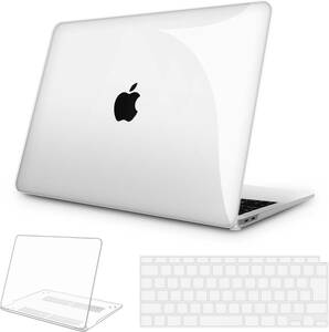 MacBook Air 13 用 ケース 人気 薄型 耐黄変 耐衝 クリスタル 保護 A2337/A2179/A1932 対応 極薄TPU 日本語配列キーボードカバー E22