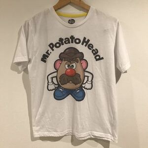 トイストーリー Mr.PotatoHead ミスターポテトヘッド ディズニー 半袖Tシャツ 小さめ Lサイズ かわいい トップス ポリエステル コットン