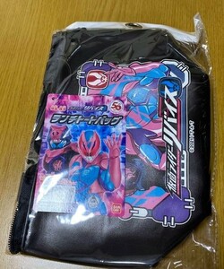 未開封　仮面ライダーリバイス　キャラクター　25cm ランチトートバッグ　ランチバッグ　弁当箱入れ　ブラック　厚布　仮面ライダー グッズ