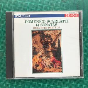 CD ドメニコ・スカルラッティ 14のソナタ ユゲット・ドレフュス 1978年 ノートルダム・デ・ローズ教会での録音 COCO-75630