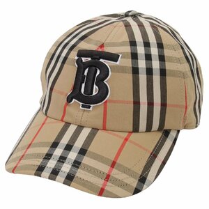 バーバリー ベースボールキャップ BURBERRY 8068032 A7028 M TBロゴ モノグラムモチーフ ヴィンテージチェック コットンキャップ 帽子