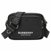 バーバリー パディバッグ BURBERRY 8049094 A1189 ロゴプリント ショルダーバッグ ブラック メンズ ユニセックス ML PADDY PN9_画像1