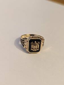  antique Vintage college ring kla sling 1948 year Madison school 10 gold weight approximately 5.9 gram size approximately 17.75 number 