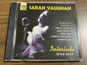 #3/激レア/Sarah Vaughan サラ・ヴォーン 1944-1947 全18曲 輸入盤CD / JAZZ、ジャズボーカル