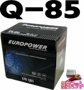 EP　Q85【新品】 (D23L規格) 驚く寿命　ユーロパワー　2倍寿命　プロが選ぶ　バッテリー専門店
