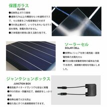 SEKIYA どこにでも貼れるフレキシブル ソーラーパネル 150W 単結晶 世界標準セル採用で驚異の発電力 25年 耐久性 大きな発電力 停電に_画像3