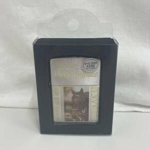 #7565 Zippo 未使用 Deep Impact ディープインパクト 七冠達成記念 競走馬 喫煙具 ジッポ 現状品