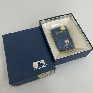 #7578 Zippo 未使用 イチロー 51 マリナーズ入団記念 ICHIRO ブルーチタン 喫煙具 ジッポ 現状品