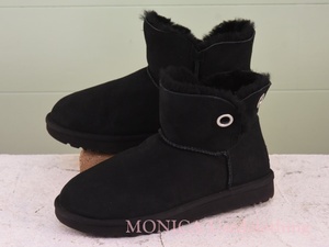 MK505◆メンズ【UGG アグ】ムートンブーツ 黒 ブラック 26.5cm