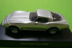 [ редкий * новый товар ] Kyosho 1/64 миникар коллекция * Chevrolet Corvette * серебряный 