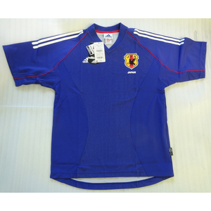 新品 サッカー 日本代表 2002 半袖 レプリカ ユニフォーム ブルー L 日本製 アディダス 発送60サイズ