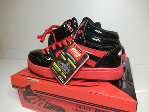  unused Revo rub safety shoes 25.0cm black red RJ-1000 shipping 80 size ①