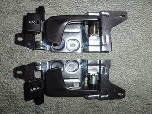 新品 黒 ブラック インナードアハンドル 左右セット 社外品 EG3/EG4/EG5/EG6/EJ1 シビック inner inside door handle civic EG/EJ