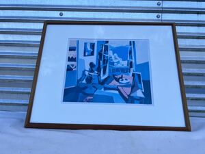 Art hand Auction ◆エーゲ海のアトリエ 印刷画◆B-304, 美術品, 絵画, その他