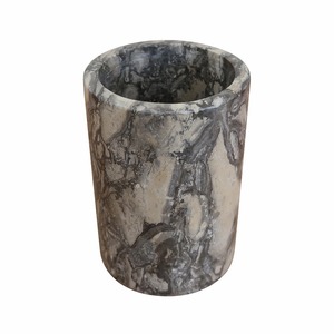  natural marble marble gray penholder diameter 7.5cmX height 11cm writing implements inserting pen length pen stand pen holder natural stone YSA-250058